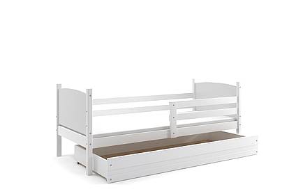 Dětská postel TAMI se šuplíkem 200 cm - barva bílá