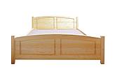 Dřevěná manželská postel Nikolas - š.160cm, ořech