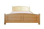 Dřevěná manželská postel Nikolas 180x200 cm, ořech