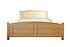 Dřevěná manželská postel Nikolas - š.180cm, kalvados