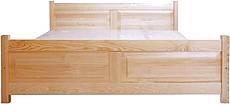 Dřevěná manželská postel Viktorie - š.140cm, přírodní