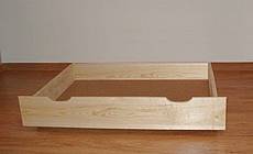Dřevěný šuplík pod postel, š. 150 cm, přírodní