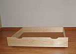 Dřevěný šuplík pod postel, š. 97cm, bílý