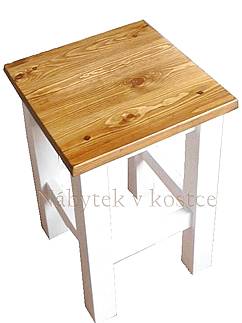 Dřevěný taburet SWEET HOME SIL02 SKLADEM