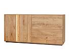Dubová komoda PARIS  165 cm, s osvětlením
