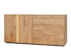 Dubová komoda PARIS  185 cm, s osvětlením