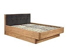Dubová postel DENVER 16 160x200 cm s úložným prostorem potahová látka KINGSTON 99