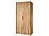 Dubová skříň DENVER 02šatní tyč