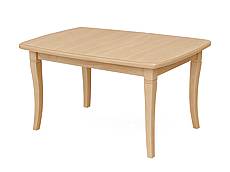 Dubový jídelní rozkládací stůl KAMER 200 - 300/100 lakovaný