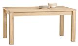 Dubový jídelní rozkládací stůl Orlando 120 - 180 cm, odstín bianco