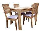 Dubový jídelní set INSYGNATA s rozkládacím stolem