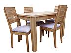 Dubový jídelní set INSYGNATA s rozkládacím stolem