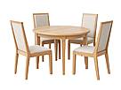 Dubový  jídelní set OSLO s kulatým stolem