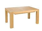 Dubový jídelní stůl DROGAN 120-200/80 cm rozkládací lakovaný