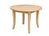 Dubový kulatý stůl JARO 100 - 140 cm rozkládací lakovaný