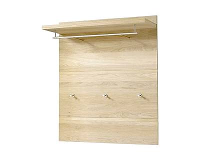 Dubový panel s věšáky VIVO dub bianco