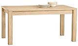 Dubový rozkládací jídelní stůl 41 160 - 220 cm, odstín dub bianco