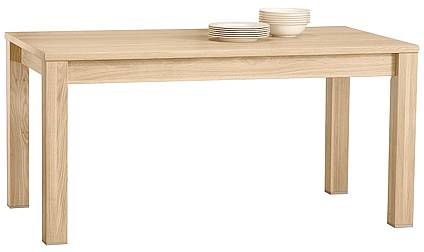 Dubový rozkládací jídelní stůl 41 160 - 220 cm, odstín dub bianco