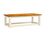 FIORE lavice 140cm : crema / lak - světle hnědý - medový