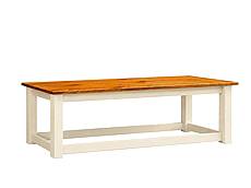 FIORE lavice 140cm : crema / lak - světle hnědý - medový