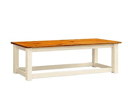 FIORE lavice 140cm : crema / lak - světle hnědý - medový