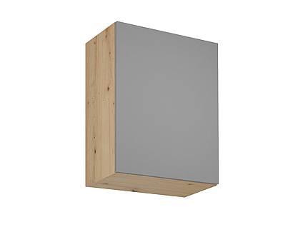 Horní kuchyňská skříňka LANGEN G60 - světle šedá/dub artisan