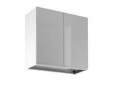 Horní kuchyňská skříňka s odkapávačem Aspen G80C - šedá
