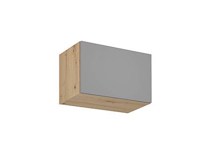 Horní kuchyňská skříňka výklopná LANGEN G60KN - světle šedá/dub artisan