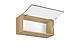 Horní kuchyňská skříňka výklopná LANGEN G80K - světle šedá/dub artisan