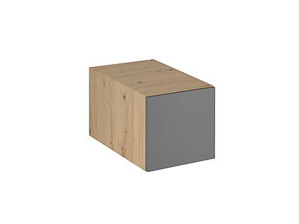 Horní kuchyňská skříňka výklopná LANGEN N40 - tmavě šedá/dub artisan