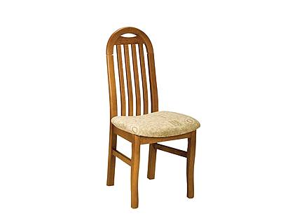 Jídelní buková  židle Marta s oválnou opěrkou - látka