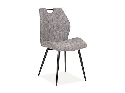 Jídelní čalouněná židle ARCO černá - šedá