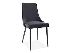 Jídelní čalouněná židle PIANO MATT velvet černá - černá 99