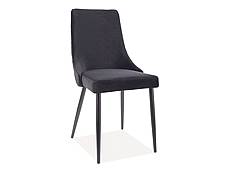 Jídelní čalouněná židle PIANO MATT velvet černá - černá 99
