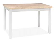 Jídelní stůl ADAM dub Artisan / bílá mat 100x60 cm.