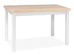 Jídelní stůl ADAM dub Artisan / bílý mat 120x68 cm