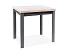 Jídelní stůl ADAM dub wotan / černý 90x65 cm