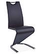 Jídelní židle H-090 - černá/ocel kartáčovaná
