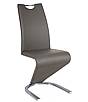 Jídelní židle H-090 - šedá/ocel kartáčovaná