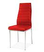 Jídelní židle H-261 - červená/chrom