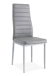 Jídelní židle H-261 - šedá/aluminium