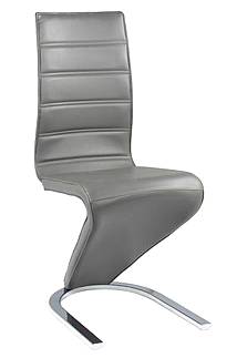 Jídelní židle H-669 - šedá/bílá