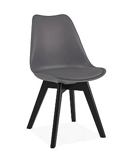 Jídelní židle Kris II - šedá/černá