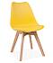Jídelní židle Kris - žlutá/dub
