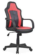 Kancelářská otočná židle Cruz - černo/červená