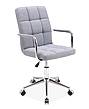 Kancelářská otočná židle Q-022 - šedá látka SKLADEM