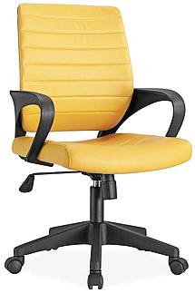 Kancelářská otočná židle Q-051 - žlutá