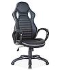 Kancelářská otočná židle Q-105 - černá/šedý lem