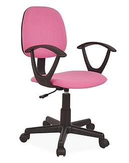 Kancelářská otočná židle Q-149  - růžová