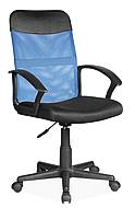 Kancelářská otočná židle Q-702 modrá/černá